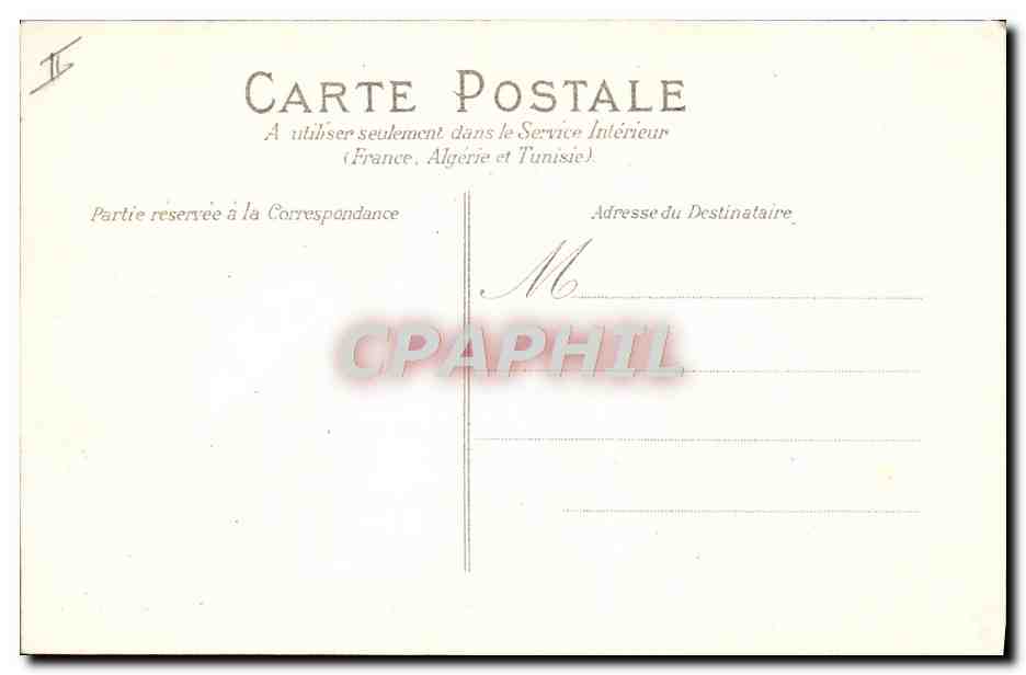 CPA Folklore Auvergne La bourree — Verso