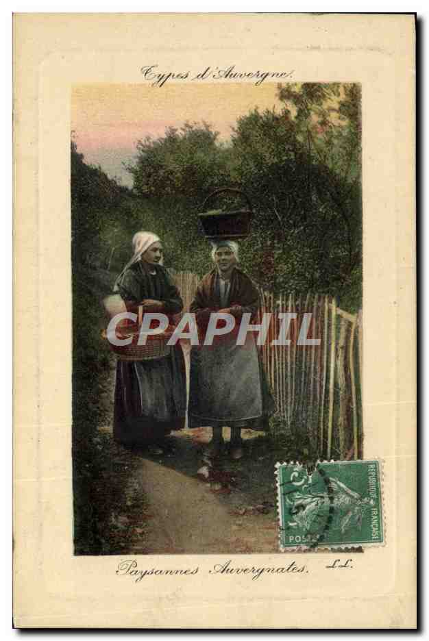 CPA Folklore Auvergne Paysannes auvergnates