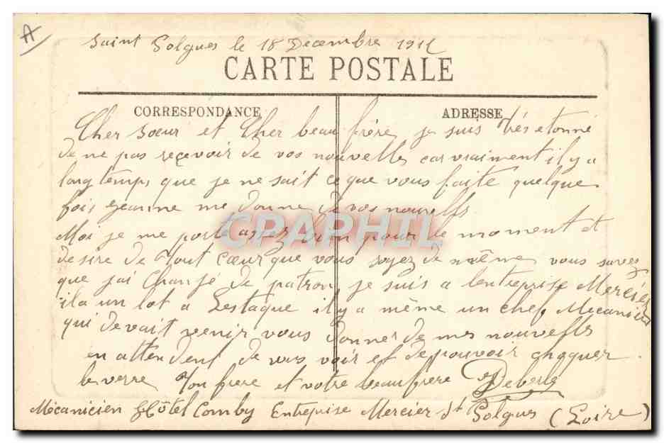 CPA Folklore Auvergne Paysannes auvergnates — Verso