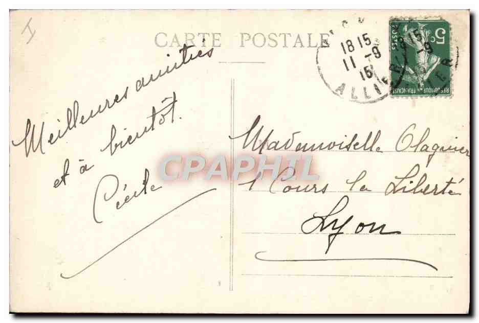 CPA Theatre Vichy — Verso