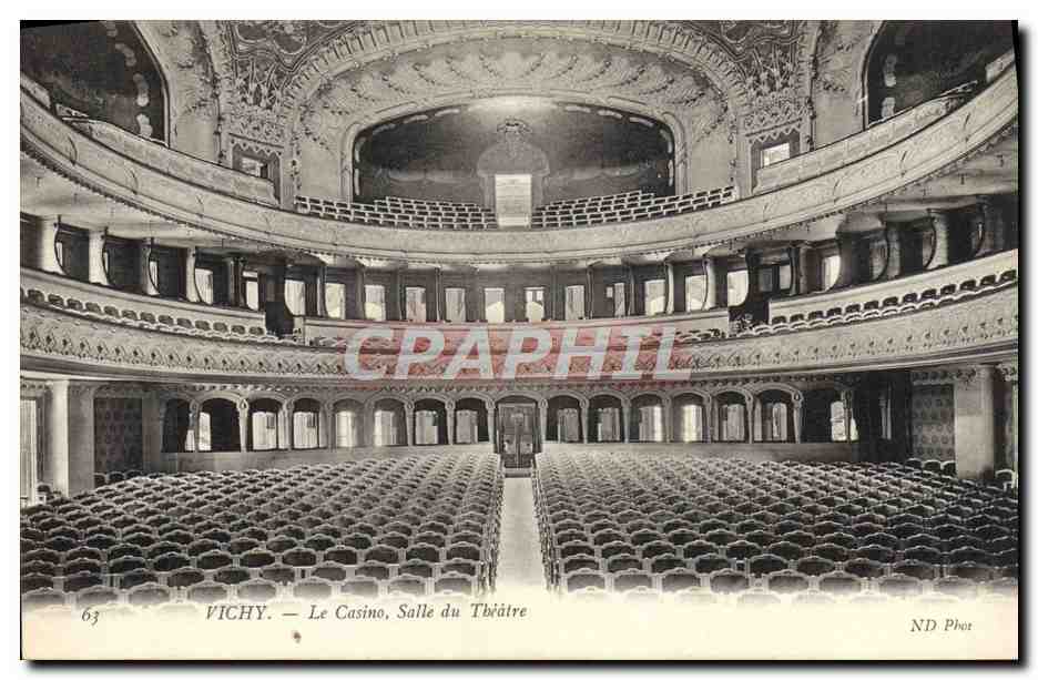CPA Vichy Le casino Salle du Theatre 