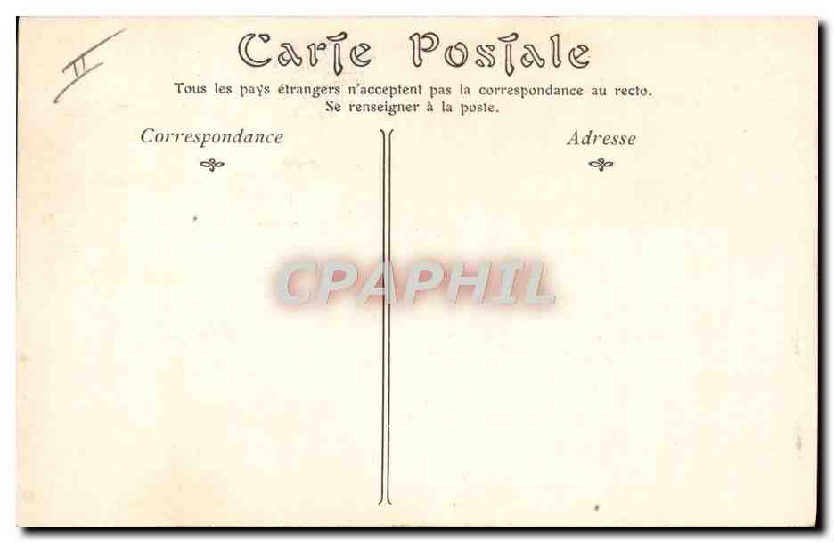 CPA Vichy Le casino Salle du Theatre  — Verso