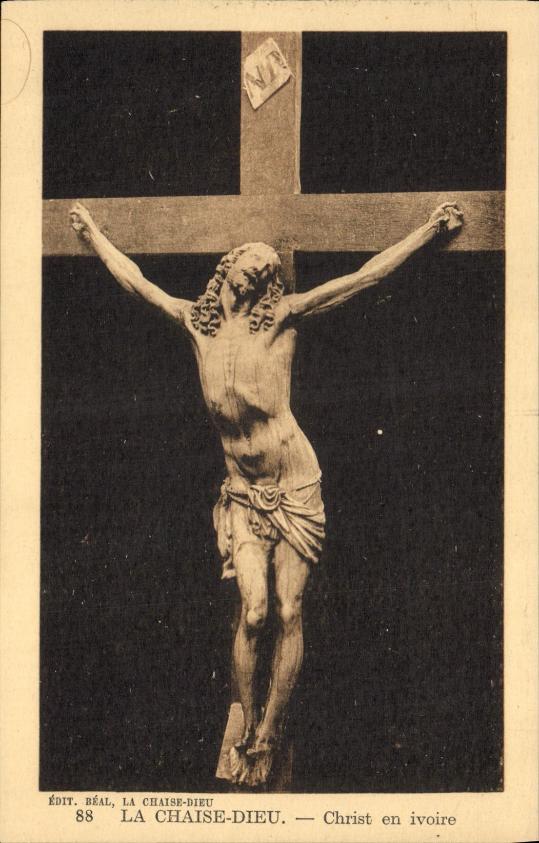 CPA La Chaise Dieu Christ en ivoire 