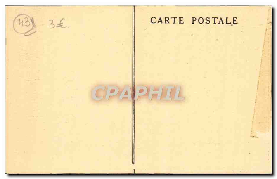 CPA La Chaise Dieu Tombeau de Clement VI Reste d'un mausolee mutile par les Huguenots — Rückseite