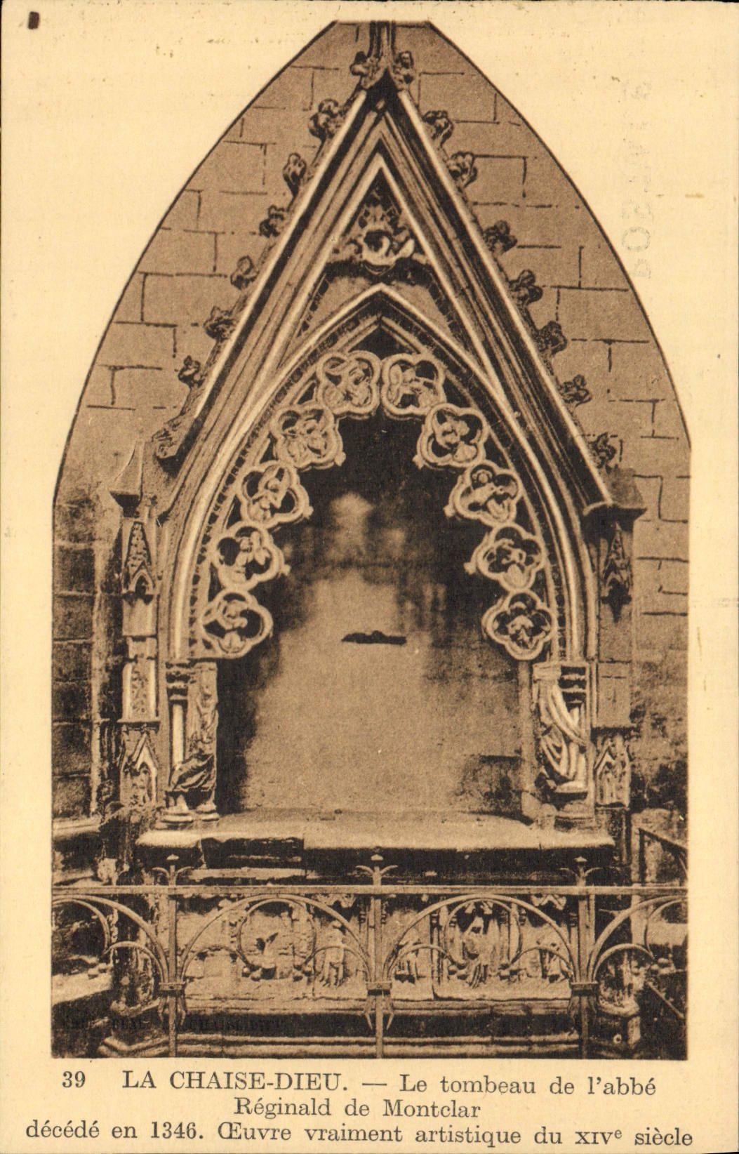 CPA La Chaise Dieu Tombeau de l'abbe Reginald de Montclar