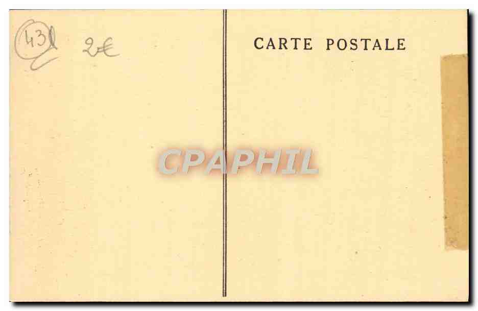 CPA La Chaise Dieu Le Portail de L'Eglise — Verso
