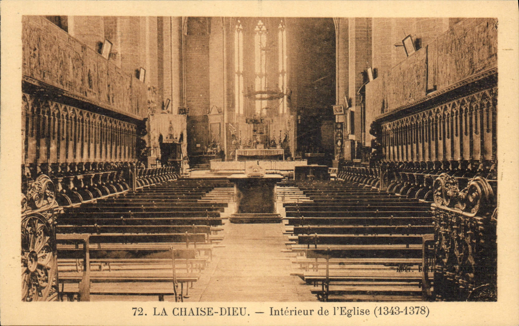 CPA La Chaise Dieu Interieur de L'Eglise