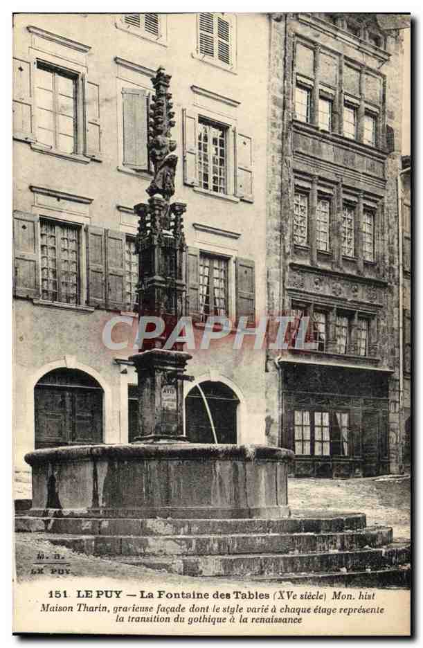 CPA Le Puy La Fontaine des Tables