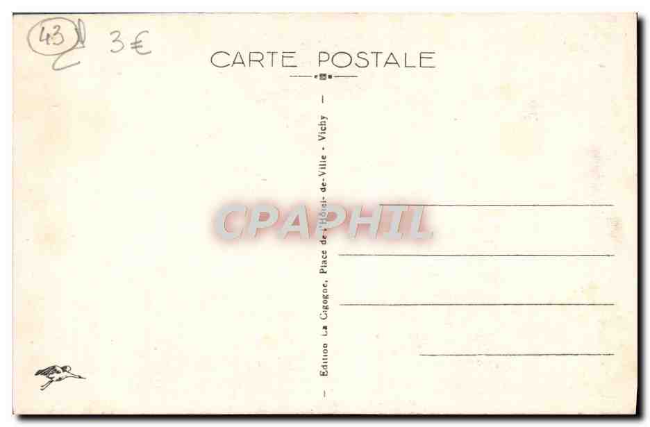 CPA Le Puy en Velay Voute du Cloitre — Verso