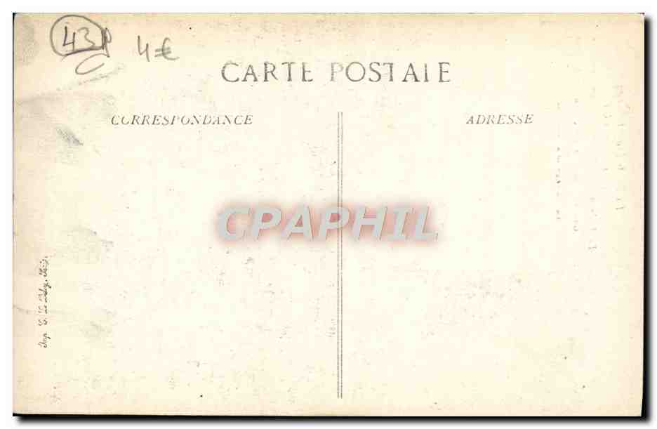 CPA Le Puy en Velay Le Dyke d'Aiguilhe et le rocher Corneille — Verso
