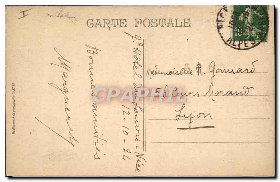 Villefranche - Die Bucht und die Flotte — GLETTA, Nr. 302 — Rückseite