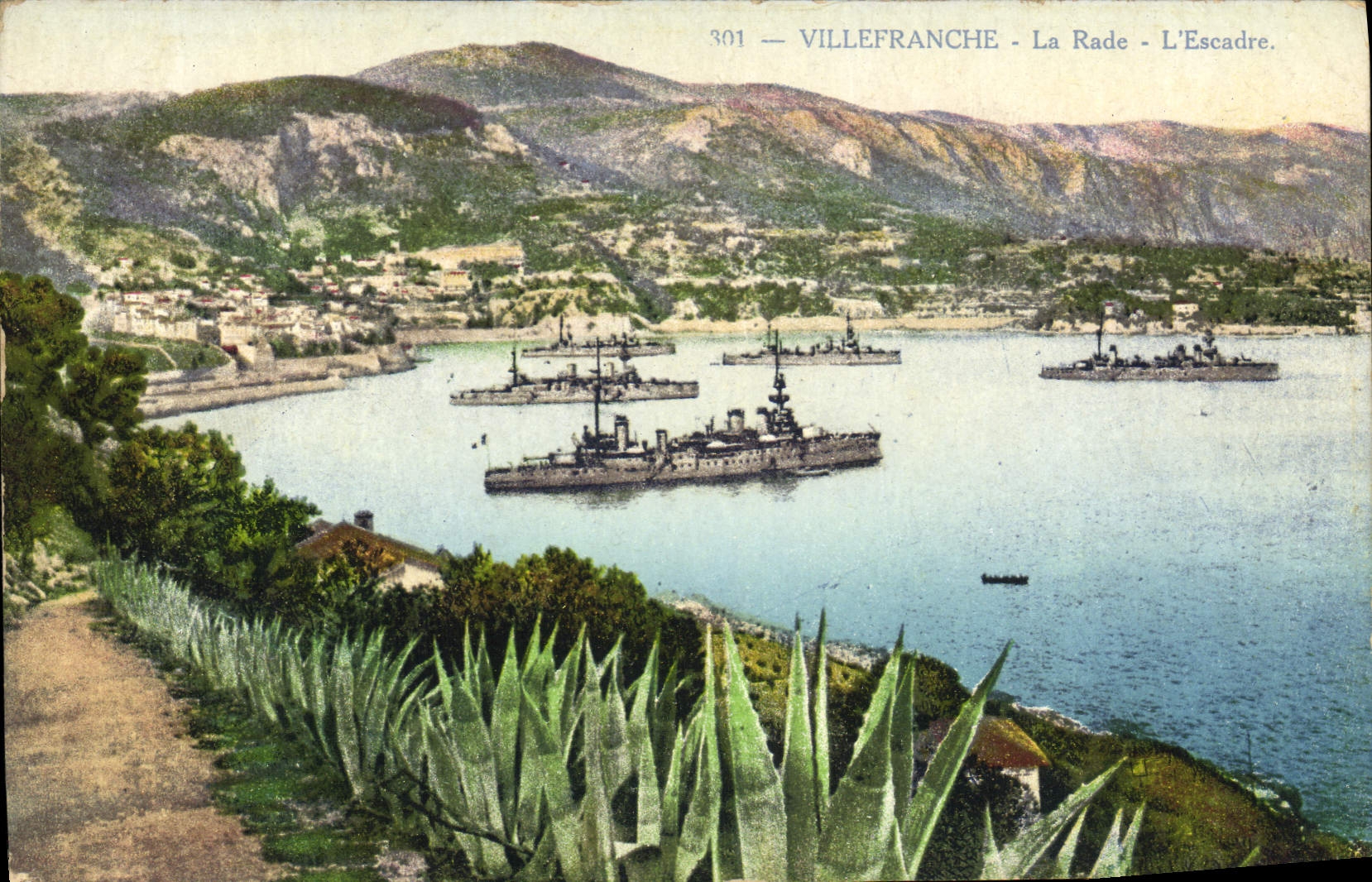 Villefranche - La Rade - L'Escadre — Éditeur Giletta, Nizza, n° 301