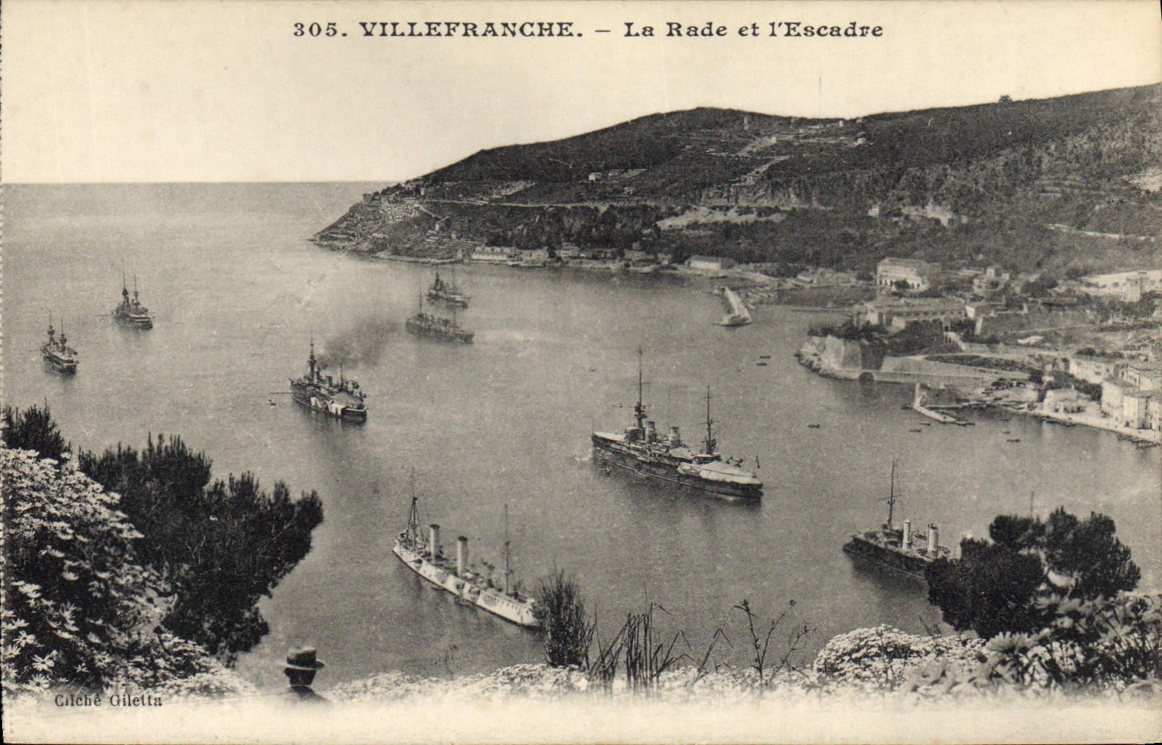 Villefranche — La Rade et l'Escadre — Cilèche Gilletta, n°305