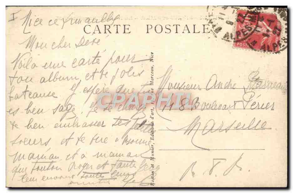 CPA Villefranche Sur Mer La rade et l'escadre Bateaux — Rückseite