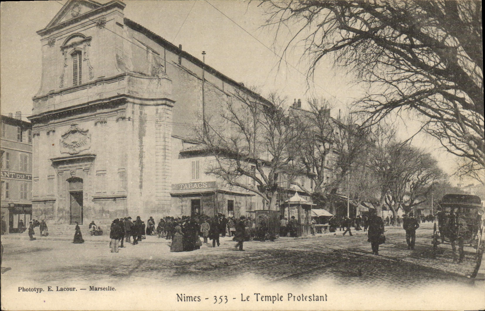 Nîmes - Le Temple Protestant — Phototyp. E. Lacour — Marseille — n° 353