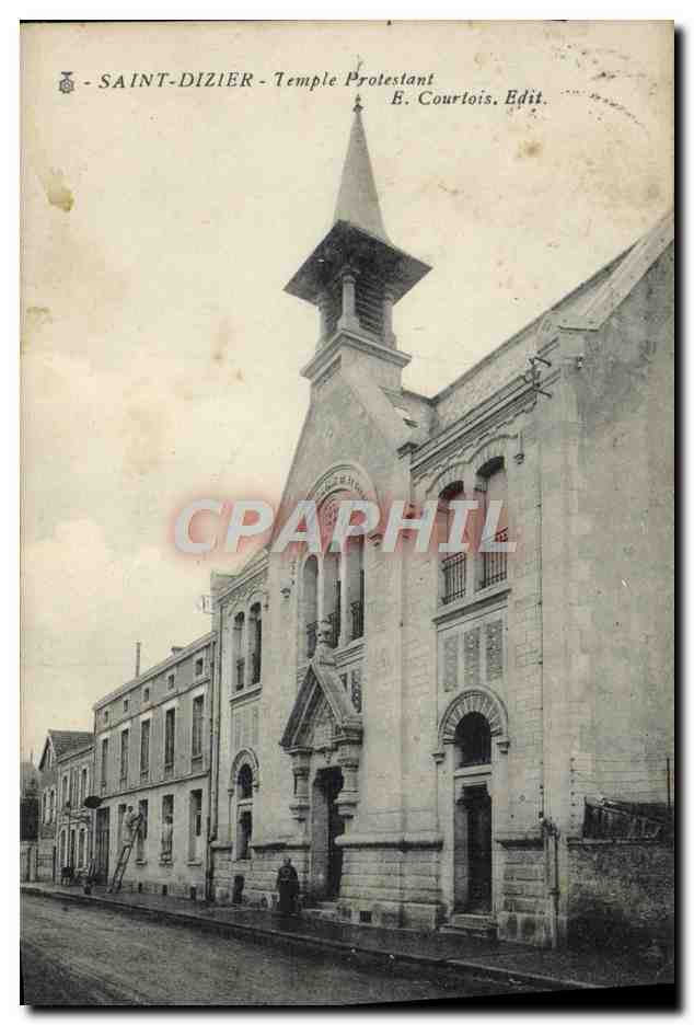 CPA Saint Dizier Temple protestant 