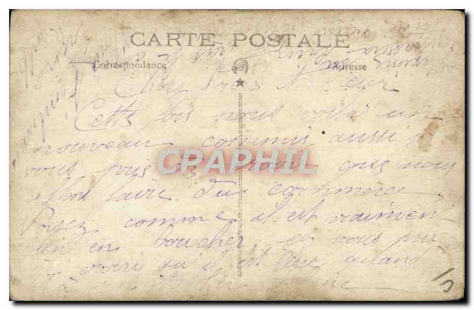 CARTE PHOTO Boucherie Chevaline  — Rückseite