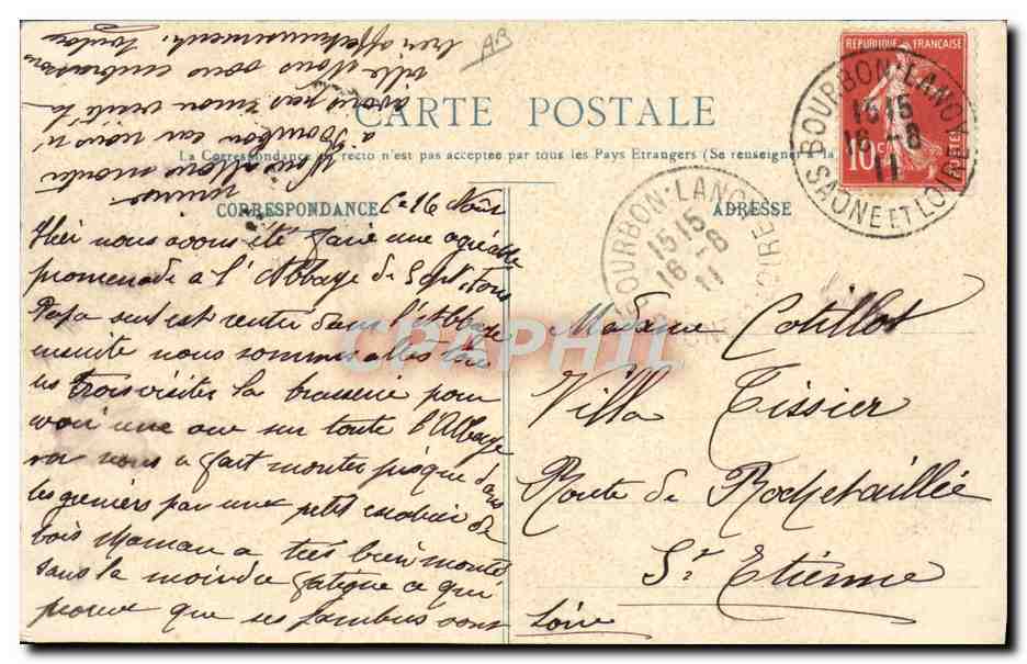 La Trappe de N.-D. de Sept-Fons — Le Rucher et Le Troupeau — par Dompièrre-sur-Besbre (Allier) — Reverso