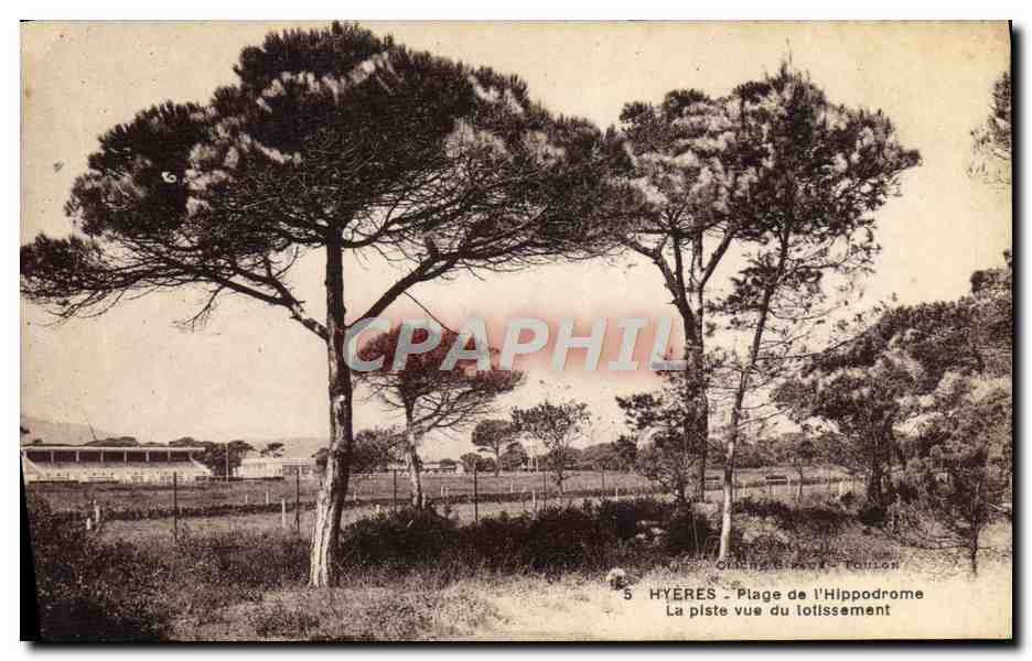 Hyères - Plage de l'Hippodrome vue du lotissement — Olching-Briquet-Tallon, n°5