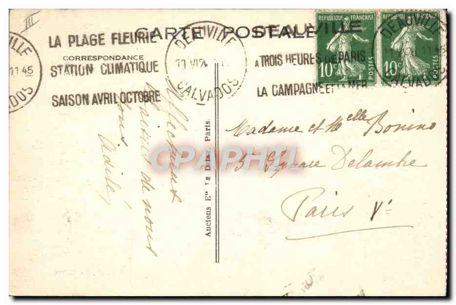 Deauville — Durante la Carrera — G. F. Le Hâvre, n° 439 — Reverso
