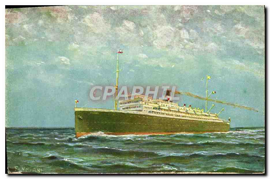 CPA Bateau Paquebot Orazio E Virgilio 