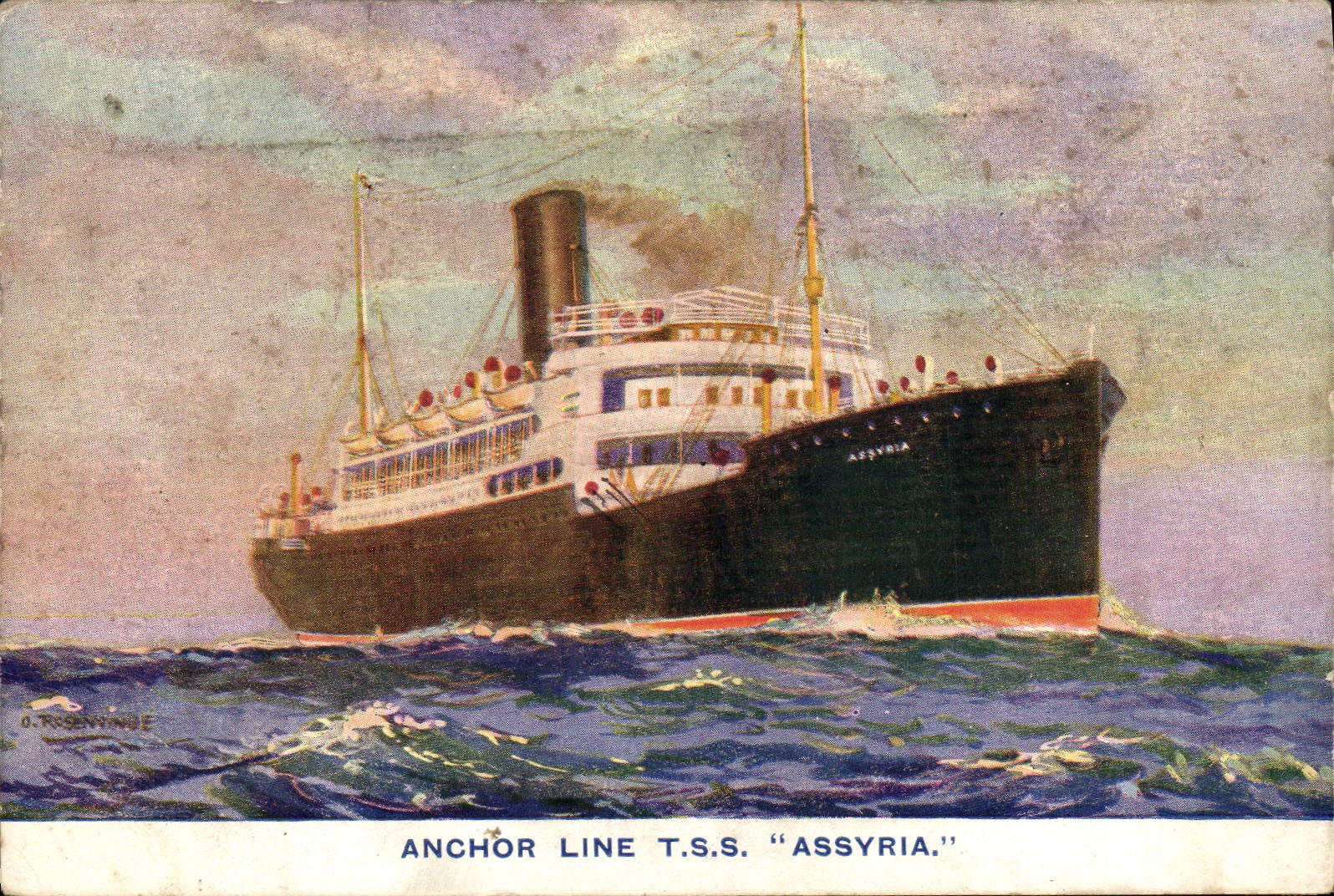 T.S.S. "Assyria" — Anchor Line — O. T. S. O'CONNOR