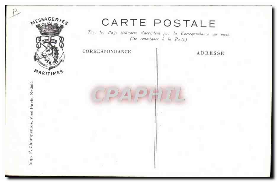 CPA Bateau Basque torpille le 18 fevrier 1918 — Verso