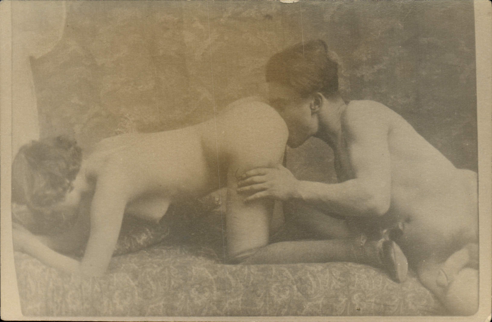 CARTE PHOTO Nu erotique Femme pornographique