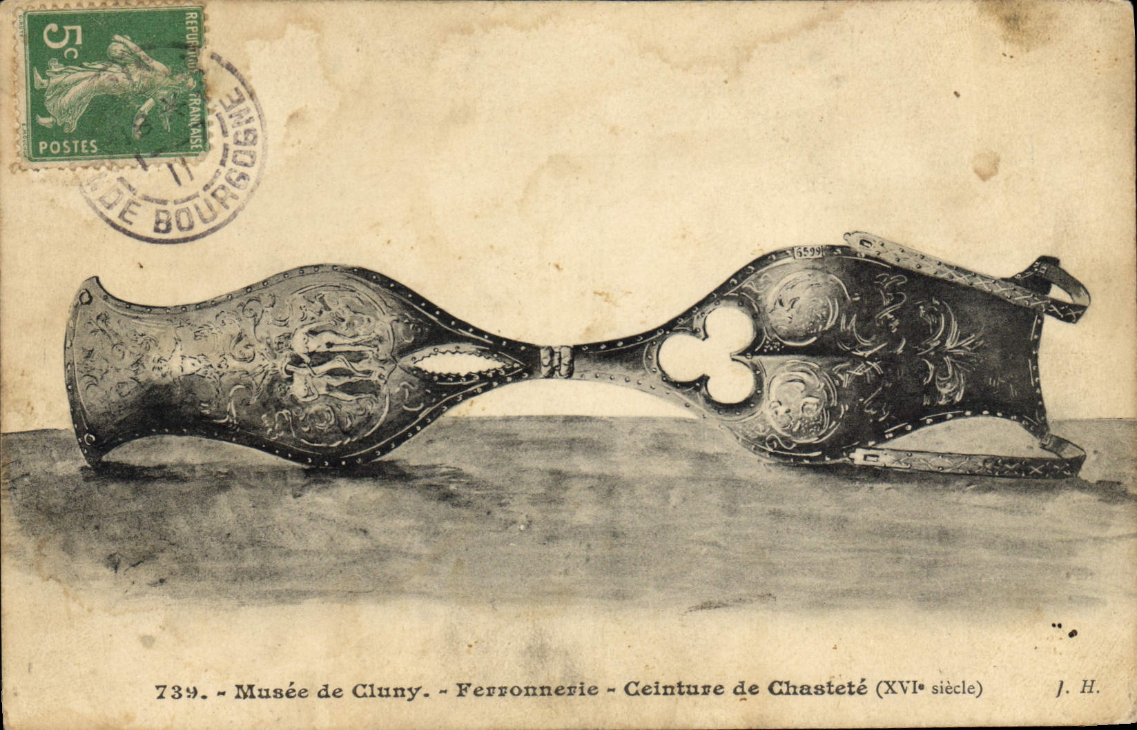 Musée de Cluny — Ferronnerie — Ceinture de Chasteté (XVIe siècle) — J. H.