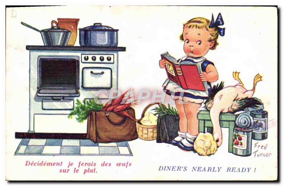 CPA Fantaisie Illustrateur Enfant Fred Turner 