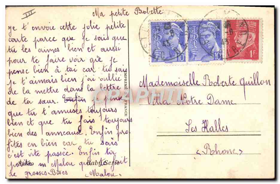 CPA Fantaisie Illustrateur Enfant Fred Turner  — Verso
