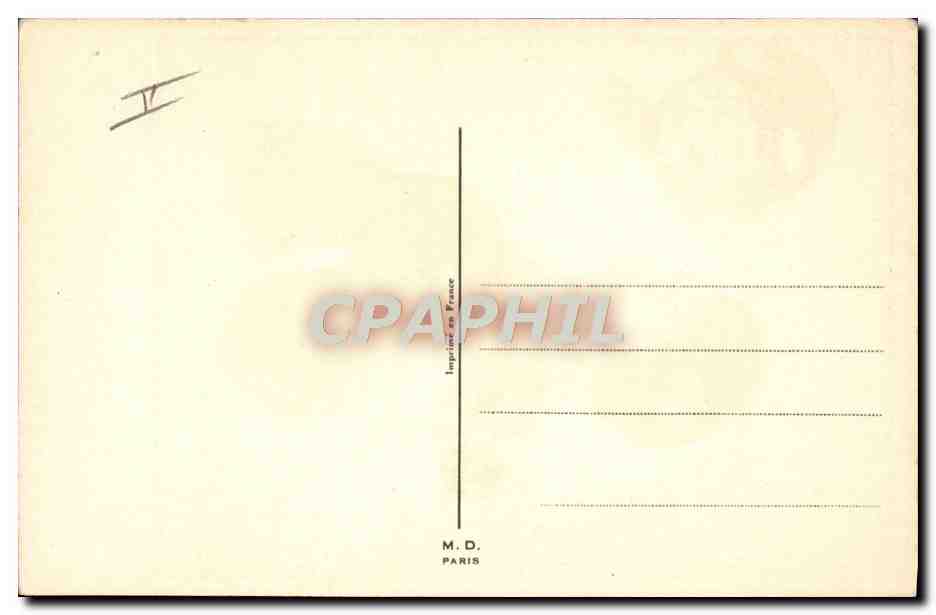 CPA Fantaisie Illustrateur Enfants Avion  — Rückseite