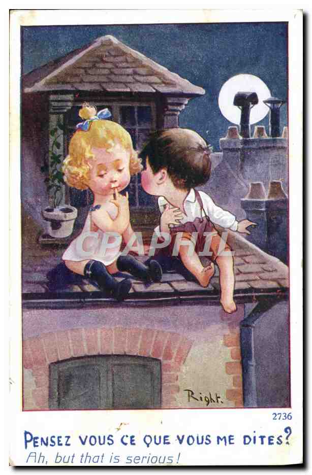 CPA Fantaisie Illustrateur Enfants Right 