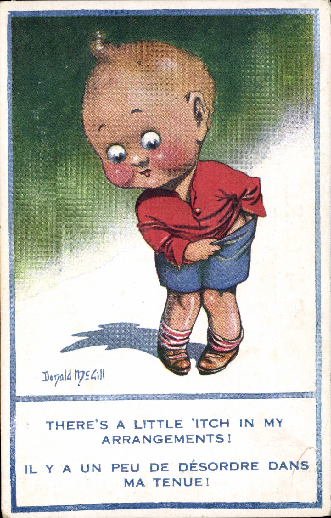 CPA Fantaisie Illustrateur Enfant Donald McGill
