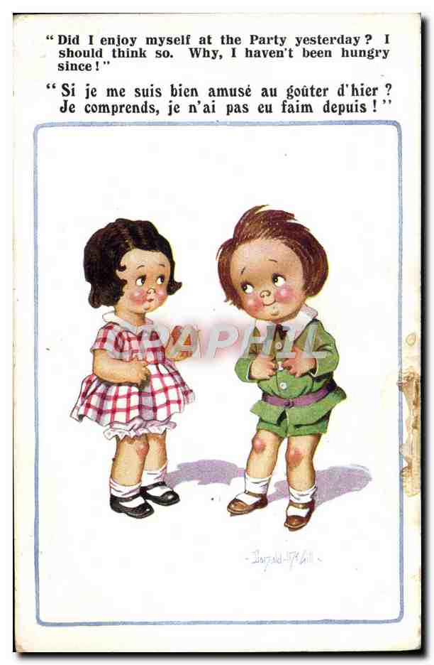 CPA Fantaisie Illustrateur Enfants Donald McGill
