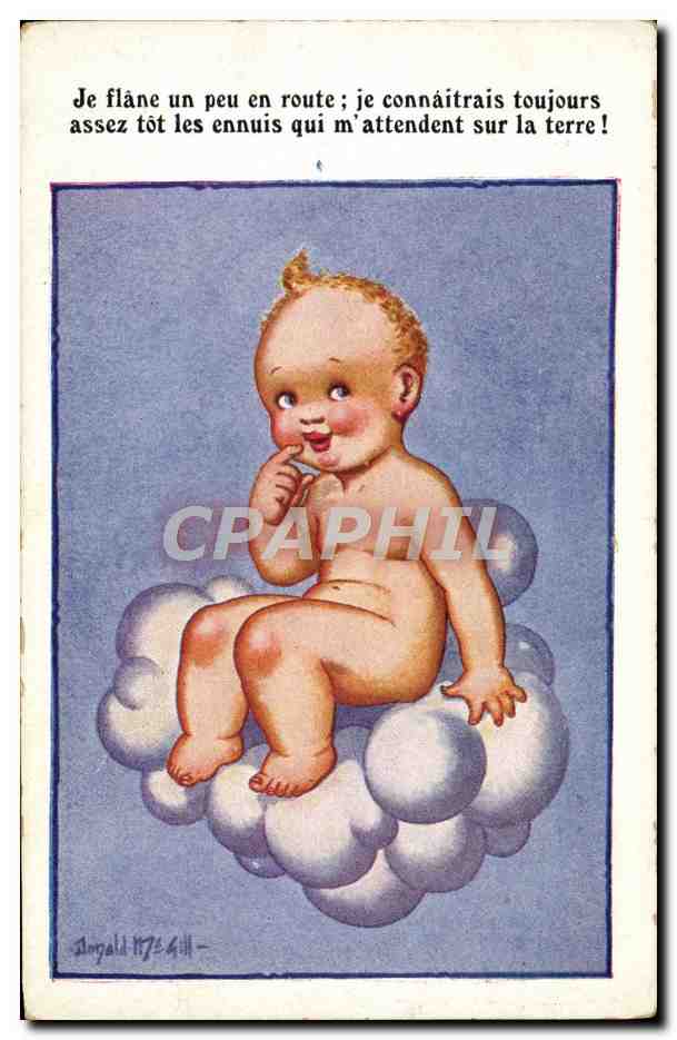 CPA Fantaisie Illustrateur Enfant Bebe Donald McGill