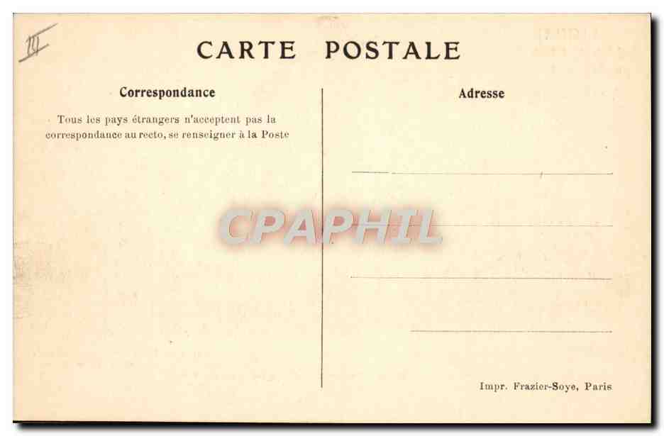 Rome — Navires romains inspirés des grecs — Ligue Maritime Française, 8, rue La Boétie, Paris — Achterkant