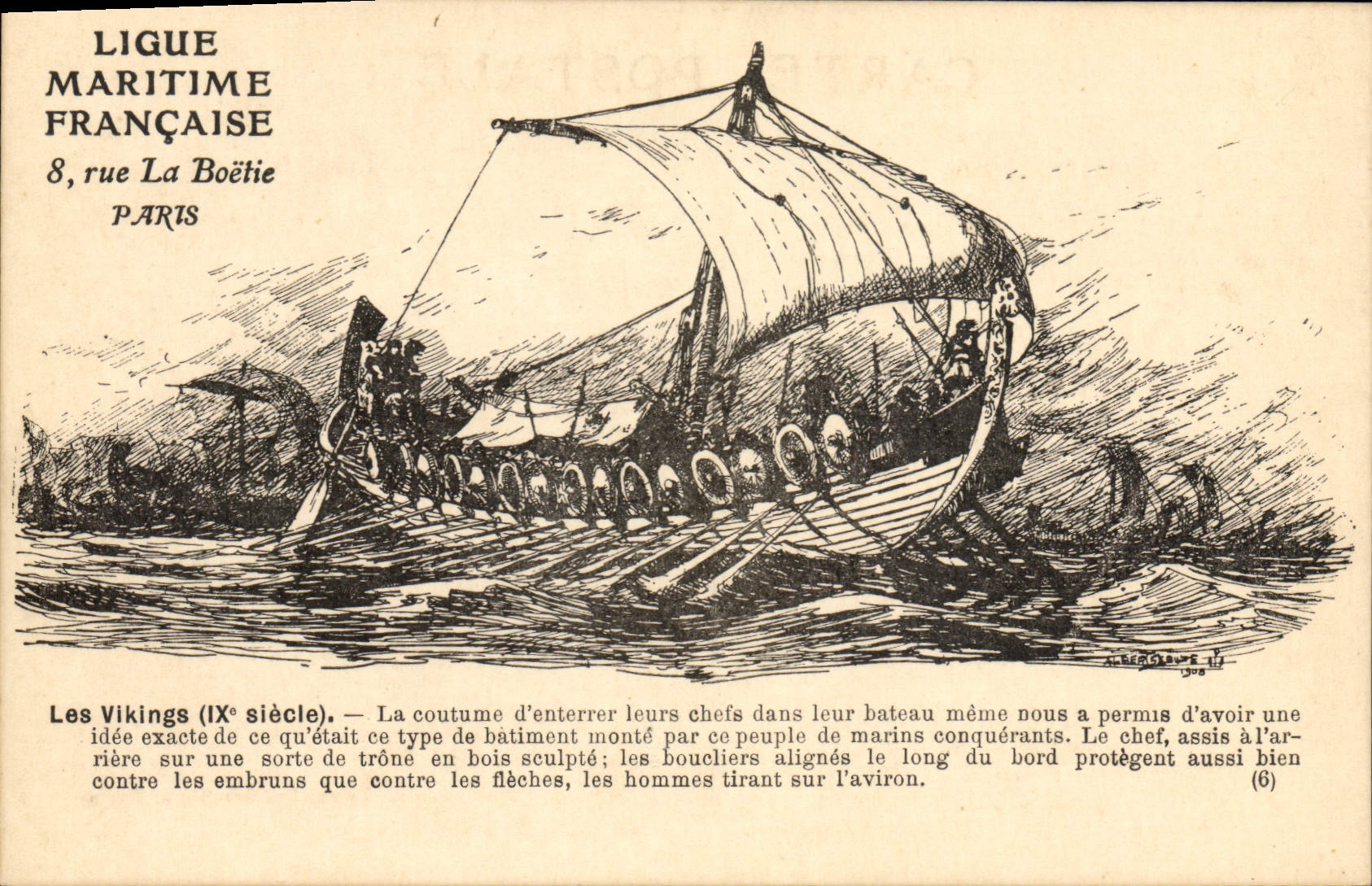 Les Vikings (IXe siècle) — Ligue Maritime Française, 8 rue La Boétie, Paris