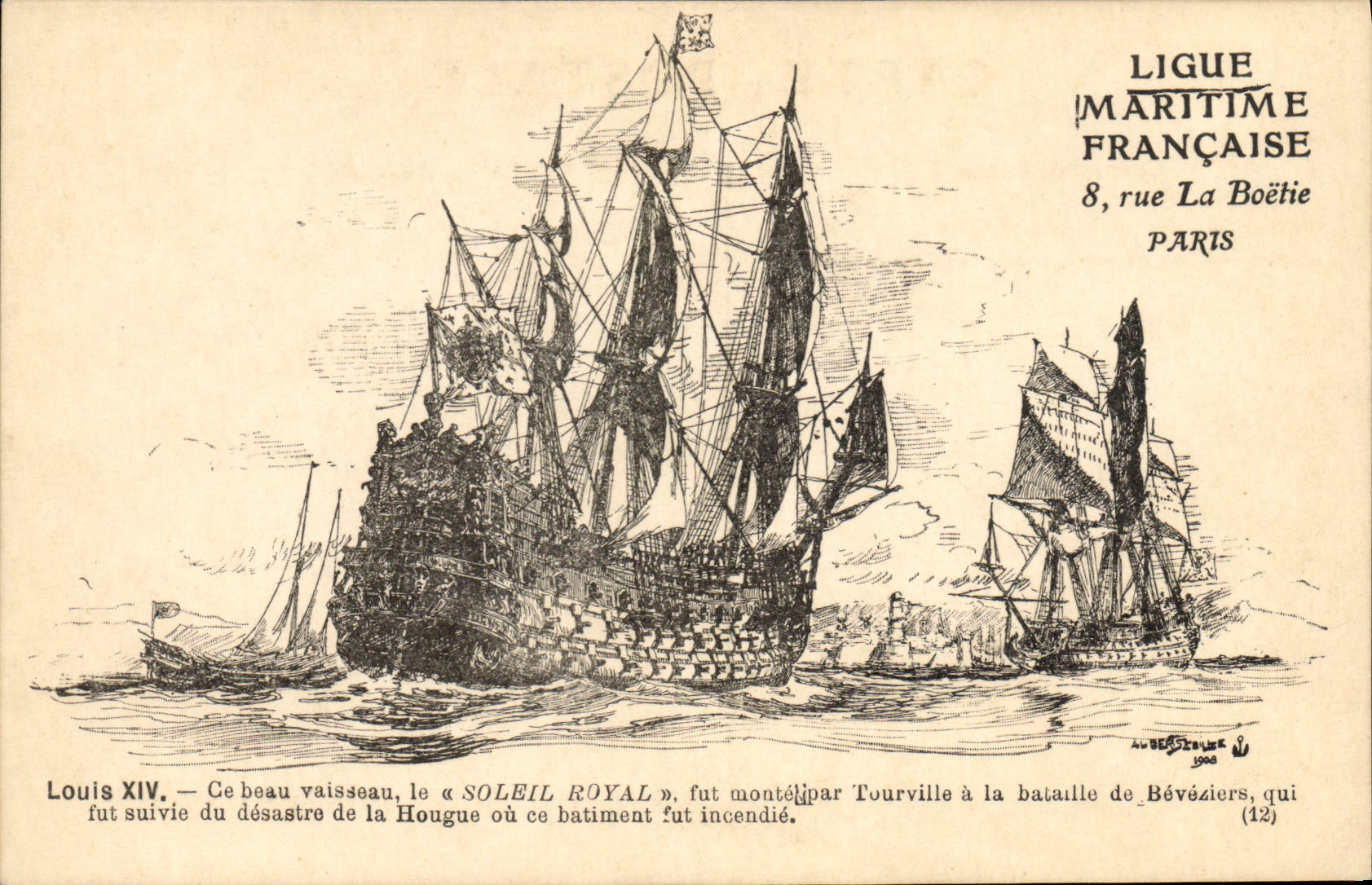 Batalla de la Hougue — El Soleil Royal — Ligue Maritime Française