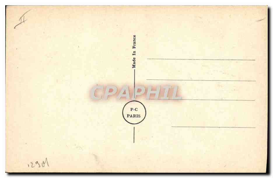 Homme en costume tombant sur un chemin pavé — V. SPAHN — P-C PARIS — Rückseite