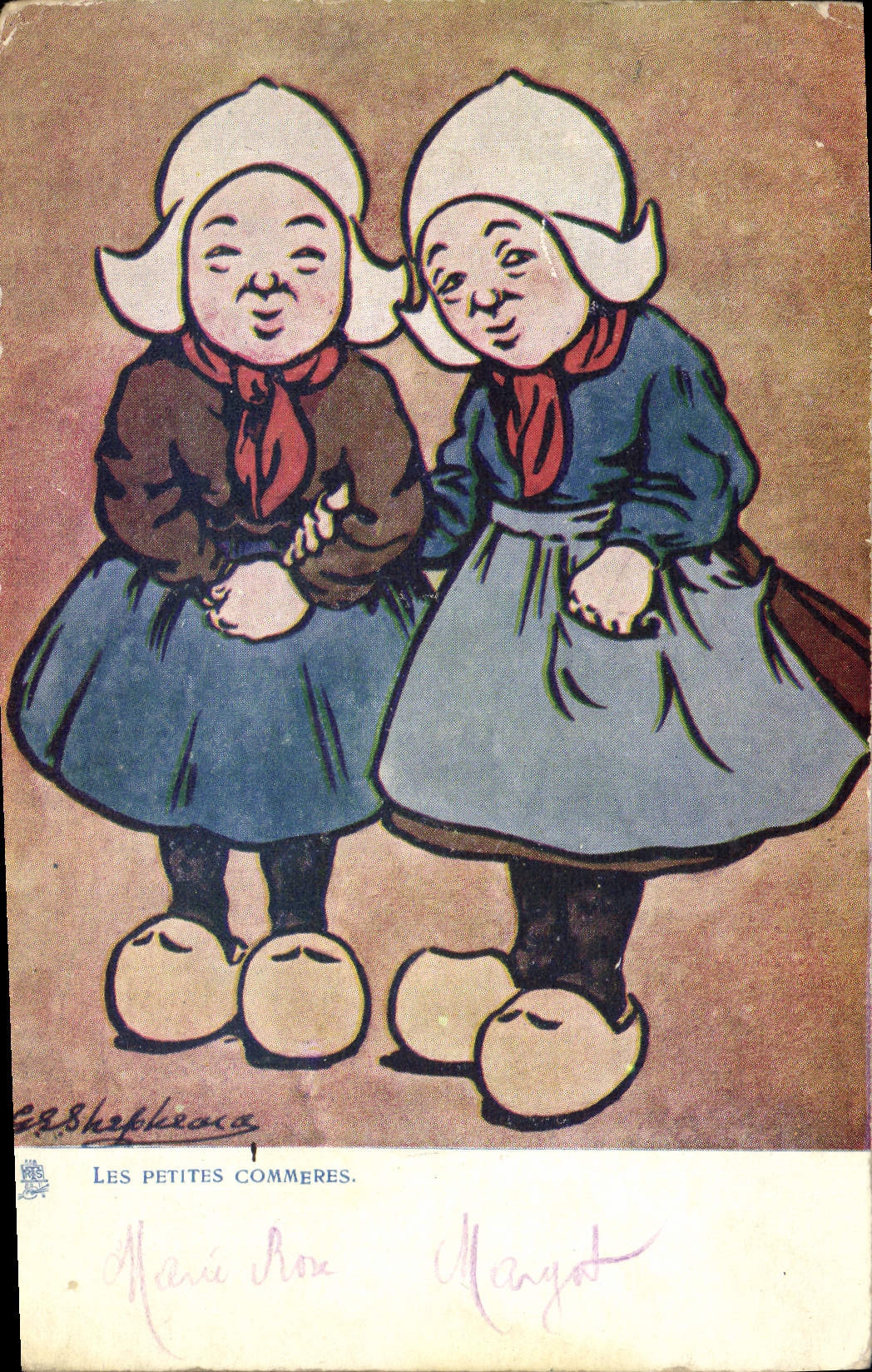 CPA Illustrateur Shapleaca Enfants Folklore