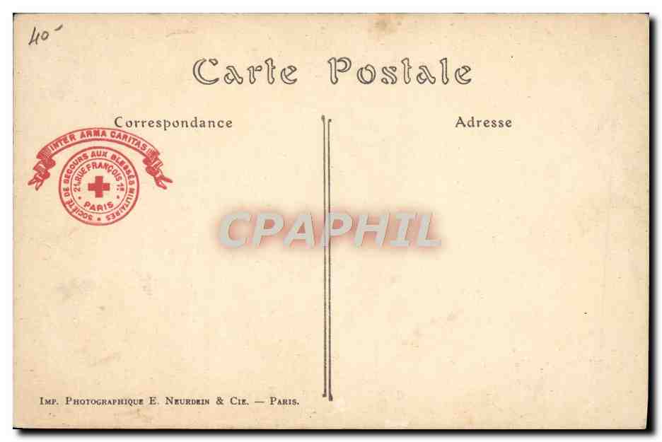 Musee de l'Armée — Campagne de 1914-1915 — « Notre Vaillant 75 » Retour du front de notre glorieux mutilé. — ND. Phot. — N° 361 — Verso