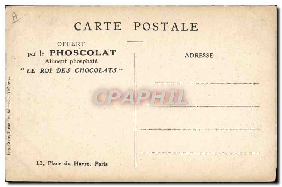 Cour d'honneur des Invalides — Canon de gros calibre provenant de Champagne (Sept. 1915) — Cliché Pad — Reverso