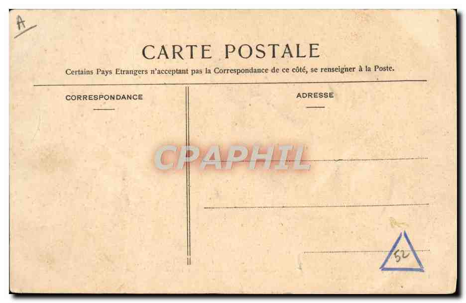 CPA Militaria Compagnie des forges et acieries de la marine et d'Homecourt Artillerie St Etienne  — Rückseite