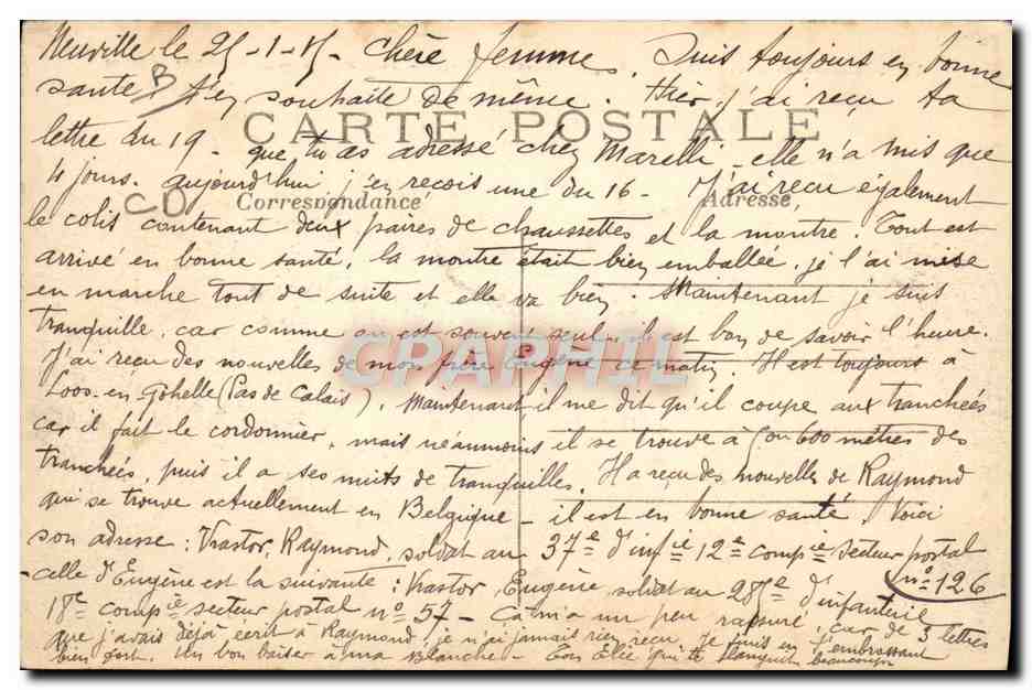 CPA Militaria Environs de Furnes Auto mitrailleuse belge sur le front  — Rückseite