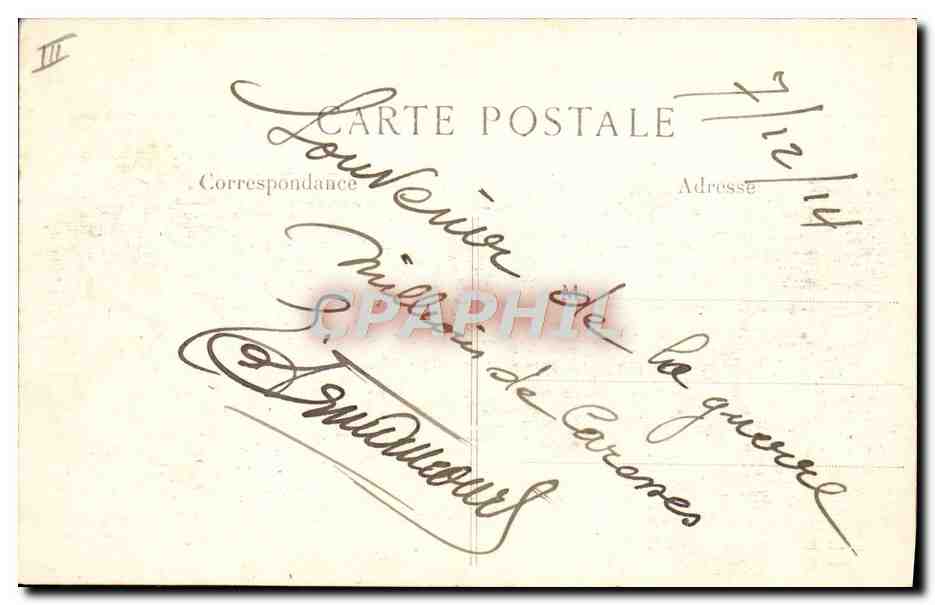 Mortier allemand de 340 — La Guerre de 1914 — L.C.H. Paris — Verso