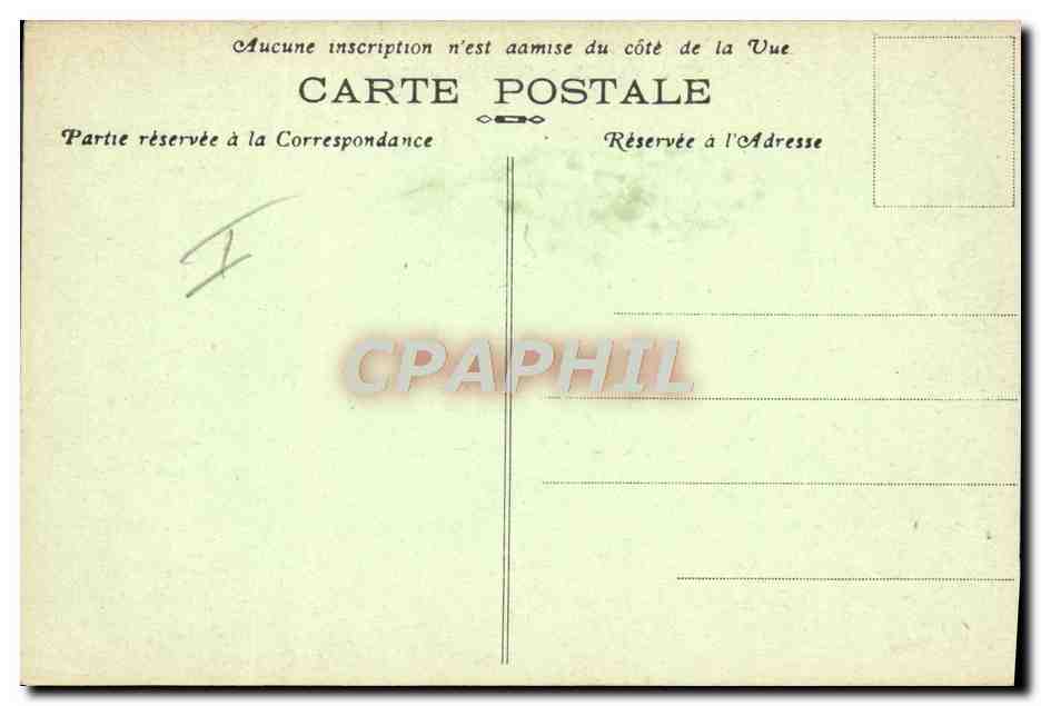 CPA Militaria Camp de Mailly Canon de 340mm Berceau — Rückseite