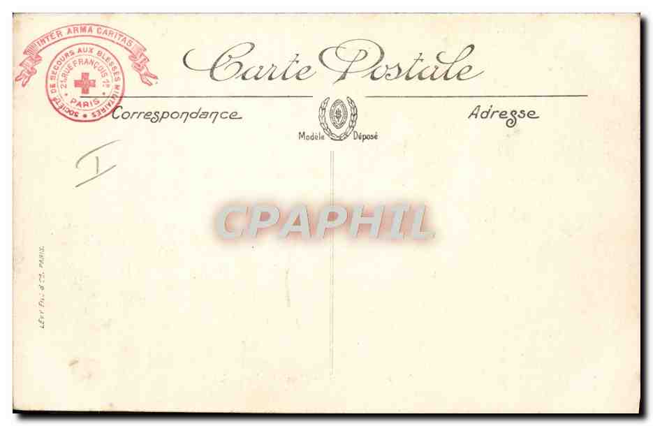 CPA Militaria Paris Canons de 77 pris sur l'ennemi  — Rückseite