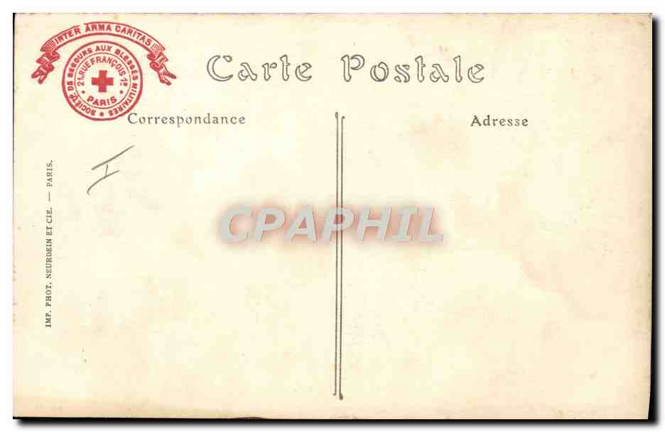 CPA Militaria Canon Notre 75 en action — Rückseite