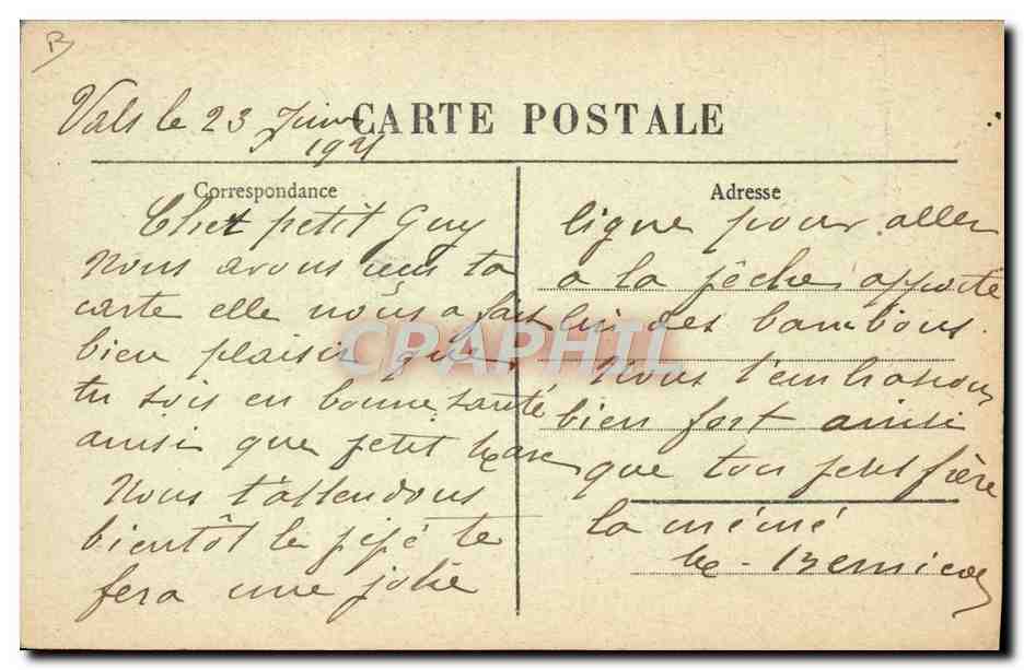 CPA Folklore Le Chapeau a l'ombrage Cevennes  — Verso